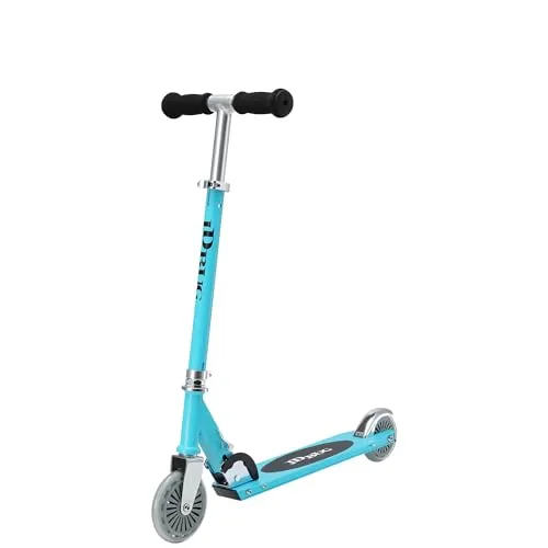 JD Bug Junior Kinderroller 120mm Teal - MS100 - Robuster Kinderroller mit verstellbarem Lenker, ideal für Kinder ab 4 Jahren. Die 120 mm Urethan-Räder sorgen für einen stabilen und geschmeidigen Fahrspaß. Praktischer Klappmechanismus für einfache Handhabung.