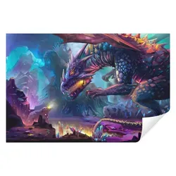 Wallarena Fototapete Kinderzimmer Junge Drachen Fantasy Gaming Kinder Jugendzimmer, Glatt, Fantasy, Tapete inklusive Kleister Vliestapete Motivtapete 208 m x 146 m