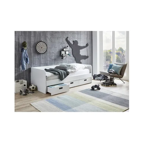 Relita Funktionsbett Bianca 90 x 200 cm – Ausziehbar auf 180 x 200 cm - Kinderzimmermöbel, ideal für Kinder- oder Gästezimmer. Das Funktionsbett Bianca bietet eine flexible Liegefläche, die von 90 x 200 cm auf ein großzügiges Doppelbett von 180 x 200 cm erweitert werden kann.