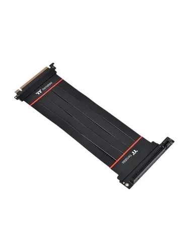 TT Premium PCI-E 4.0 Extender-Kabel 20cm, abgewinkelt - Adapter für PCI-E 4.0, ermöglicht flexible Platzierung von Grafikkarten und verbessert die Luftzirkulation im Gehäuse.