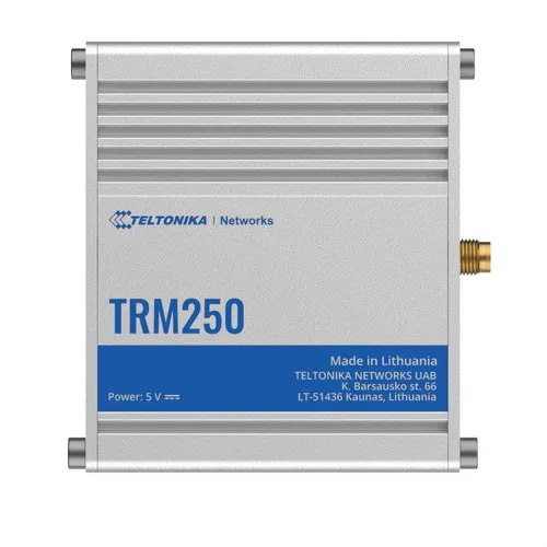 TRM250 Industrial Cellular Modem LTE Cat-M1/NB-IoT/EGPRS - Robustes 4G LTE Mobilfunkmodem für industrielle Anwendungen, ideal für IoT-Projekte mit USB-Anschluss.