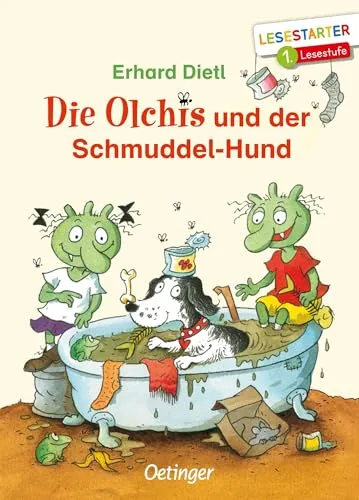 Die Olchis und der Schmuddel-Hund (Lesestarter): Lesestarter. 1. Lesestufe. Lustiges Kinderbuch zum Einstieg ins Lesen lernen mit der beliebten Reihe für Erstleser ab 6 Jahren