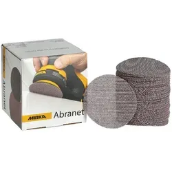 Mirka Abranet 77mm Grip P360 50/Pack - Zubehör für Elektrowerkzeug: 50 hochwertige Netzschleifscheiben mit optimaler Staubabsaugung für ein sauberes Schleiferlebnis und hohe Effizienz.