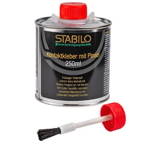 STABILO Kontaktkleber mit Pinsel 250ml – Kraftkleber für starke Verbindungen - STABILO Kontaktkleber mit Pinsel 250ml ist ideal für vielseitige Anwendungen. Der kraftvolle Kleber sorgt für zuverlässige Verbindungen und ist einfach in der Handhabung.