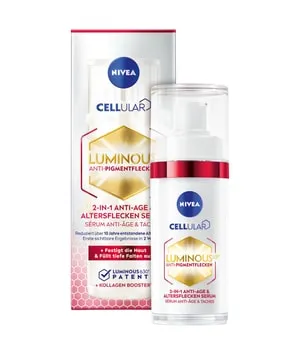 NIVEA Cellular Luminous630 2in1 Anti-Age Serum 30 ml - Gesichtsserum mit patentiertem LUMINOUS630 für reduzierte Altersflecken und gefestigte Haut. Sichtbare Ergebnisse in 2 Wochen, ideal für reife Haut.