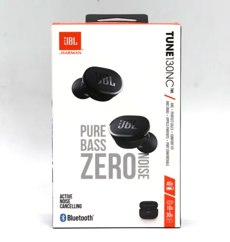 JBL Tune 130 NC TWS - Wasserfeste True-Wireless In-Ear-Kopfhörer mit Noise-Cancelling, 40 Stunden Akkulaufzeit und IPX4 Spritzwasserschutz