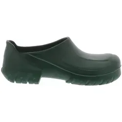 Birkenstock Alpro640 Polyurethan Clog Grün Gr. 36 - Hochwertiger Birkenstock Alpro640 Clog aus Polyurethan, ideal für die Gastronomie. Anatomisch geformtes Fußbett mit rutschhemmender Sohle für sicheren Halt und einfache Reinigung. Robustes, wasserabweisendes Material.