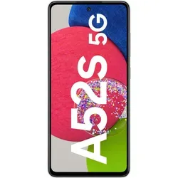 Samsung Galaxy A52s 5G Smartphone - Dual-SIM, 6GB RAM, 128GB Speicher, Awesome White - Simlockfreies Handy mit 6,5 Zoll FHD+ Super AMOLED Display und 4500 mAh Akku für lange Nutzungsdauer und schnelles Laden. Ideal für Multimedia und Produktivität.