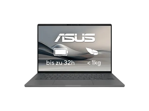 ASUS Zenbook A14 UX3407QA-QD313W – 14 Zoll Notebook mit Qualcomm Snapdragon Prozessor - 14 Zoll Laptops, federleicht unter 1kg, mit bis zu 32 Stunden Akkulaufzeit und Lumina OLED Display für brillante Farbgenauigkeit.