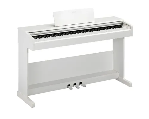 Yamaha Arius YDP-105WH Digital Piano - E-Piano für Anfänger mit 88 gewichteten Tasten - Das Yamaha YDP-105WH ist ein elegantes digitales Klavier in Weiß, ideal für Anfänger. Es bietet 88 gewichtete Tasten für ein authentisches Spielgefühl und eine hochwertige Klangqualität.