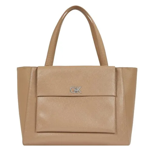 Calvin Klein Re-Lock Shopper Tasche 44 cm beige TAS036292