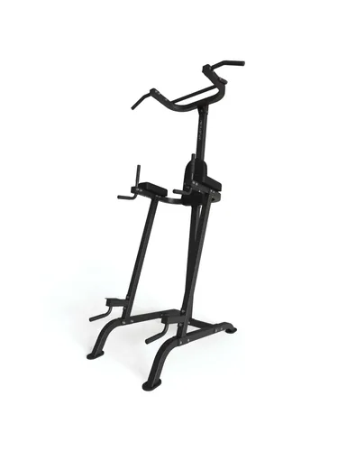ATLETICA Power Tower | Kraftturm für effektives Oberkörper-Training - Dip-Station für eine Vielzahl an Übungen wie Klimmzüge und Dips, herausragend durch seine hohe Stabilität und Standfestigkeit dank 51 kg Eigengewicht.