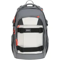LÄSSIG Bold Origin Schulranzen Anthracite/Grey - Schulranzen für weiterführende Schulen und Grundschüler, mit verstellbarem Rücken und großzügigem Stauraum, ideal für jeden Schultag.