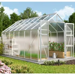 Vitavia Gewächshaus "Domus 11500" mit Zubehör - Garten-Zubehör: 11,5 m² Aluminium-Gewächshaus, inklusive über 100 Euro Zubehör wie Hygrometer und Min-Max-Thermometer für optimale Pflanzenpflege.