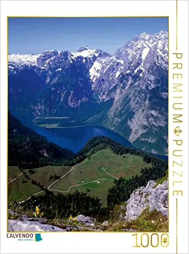 CALVENDO Puzzle Blick vom Jenner auf den Königssee mit Watzmann 1000 Teile Puzzle hoch | 1000 Teile Lege-Größe 48 x 64 cm Foto-Puzzle für glückliche Stunden