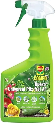 COMPO Duaxo Universal Pilz-frei AF - 750 ml - Effektives Sprühmittel gegen Pilzkrankheiten für Zierpflanzen, Kräuter und Gemüse. Einfache Anwendung ohne Anmischen, schützt zuverlässig vor Befall und wirkt sofort.