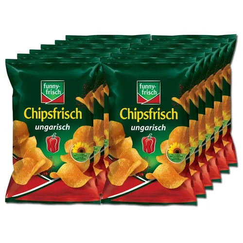 Funny Frisch Chipsfrisch ungarisch 12 Beutel je 40g 19,52€/1kg