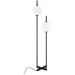 Moderne Stehleuchte "The Sixth Sense" Z020FL-L12BK - Elegante Metallleuchte mit LED - Stehlampe aus Metall mit kugelförmigen Glaslampenschirmen. LED mit 3000K Farbtemperatur und 750LM Helligkeit, ideal für stimmungsvolle Beleuchtung in jedem Raum.