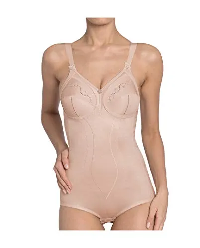 Triumph Doreen Cotton Body Puder D 110 Damen - Shapewear Body mit verstärktem Bauchbereich für eine glattere Figur und hohen Tragekomfort – ideal für jeden Anlass.