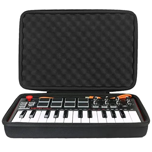 Akai Professional MPK Mini MK3 - 25-Tasten USB MIDI Keyboard Controller - Audio-Controller mit 8 hintergrundbeleuchteten Drum Pads und innovativem 4-Wege Thumbstick für dynamische Kontrolle. Inklusive NKS Integration und über 1500 Sounds für professionelle Musikproduktion.