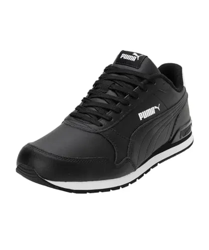 PUMA Unisex ST Runner v2 Full L Low-Top Trainer - Puma Black - Herren-Sneaker mit optimaler Stabilität und echtem Leder für einen klassischen Look.