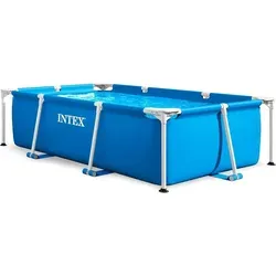 Intex Frame Pool 260 x 160 x 65 cm | Idealer Kinderpool für den Sommer - Swimmingpools | Robuster und stabiler Rahmen für sicheres Planschen und Spielspaß im eigenen Garten.