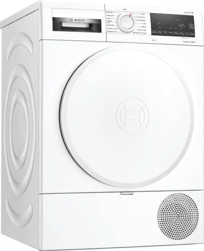 BOSCH WQG233D0FR Wärmepumpen-Wäschetrockner 8 kg - Freistehender Trockner mit Auto Dry Technologie und Antivibrationsdesign für leise und effiziente Trocknung. Ideal für Familien mit großem Wäscheaufkommen.