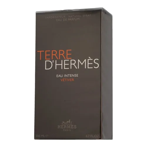 Hermes Terre D'Hermes Eau Intense Vetiver Edp Spray 200ml - Herrendüfte mit intensiven Vetiver-Noten, die Frische und Eleganz vereinen. Ideal für den modernen Mann, der Selbstbewusstsein ausstrahlt.