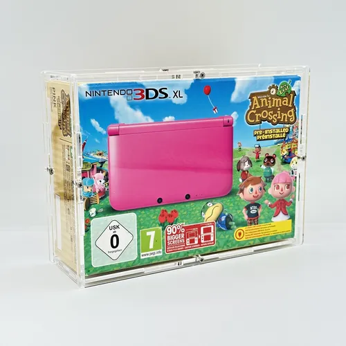 Acryl Case für Nintendo 3DS XL (Animal Crossing Edition)-NEU-UV Schutz