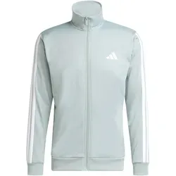 adidas Herren Sportswear Basic 3 Stripes Tricot Trainingsanzug XL - Wonder Sage - Bequemer Trainingsanzug mit durchgehendem Reißverschluss, elastischem Bund und praktischen Taschen. Hergestellt aus 100 % recyceltem Polyester, ideal für sportliche Aktivitäten.