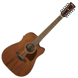 Ibanez AW5412CE-OPN Natural Open Pore - Akustische Gitarre der Artwood Series mit massiver Mahagoni-Decke und Ibanez AEQ-SP2 Preamp für perfekten Klang und integriertes Stimmgerät.