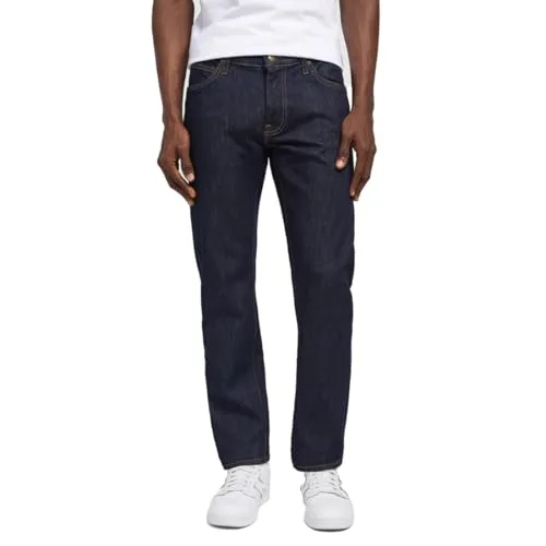 Lee Herren Jeans Daren Zip Fly - Regular Fit in Blau - Jeans für Männer, Regular/Straight Fit mit Reißverschluss, ideal für Alltag und Beruf. Bequem und stilvoll mit mittlerer Leibhöhe für perfekten Sitz.