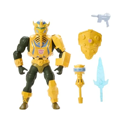 Masters Of The Universe Project Freeze 2-figur Gelb - Actionfigur im 13.97 cm Maßstab, kombiniert Man-At-Arms mit Bumblebee-Rüstung, bietet 16 Artikulationspunkte und modularen Zubehör für kreatives Spielen.