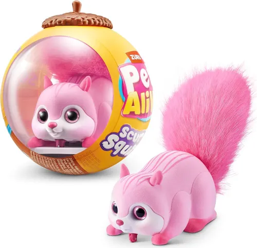 ZURU 9565B - Pets Alive Eichhörnchen Scurry'n Squirrel, Pink - Elektronisches Haustier