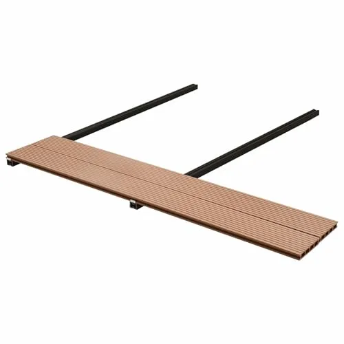vidaXL Terrassendielen WPC 48 Stück Braun 14x400 cm - Hochwertige Terrassendielen aus WPC im eleganten Braun, ideal für temporäre Anwendungen. Das Set umfasst 48 Dielen für eine einfache und schnelle Installation. Pflegeleicht und robust – perfekt für Terrassen und Patios!