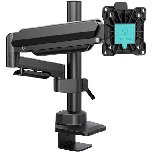 ONKRON Monitor Halterung G70-B für 17-42 Zoll Bildschirme - Flexible Monitor Halterung für flache und curved Bildschirme bis 15 kg. Ergonomische Höhenverstellung und einfache Montage für mehr Platz und optimale Sicht im Büro oder Homeoffice.