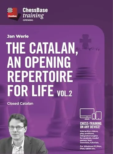 The Catalan, an opening repertoire for life - Vol. 2: Closed Catalan - Schachbuch für fortgeschrittene Spieler, bietet umfassende Strategien und interaktive Videokurse für das geschlossene Katalanische Eröffnungssystem.