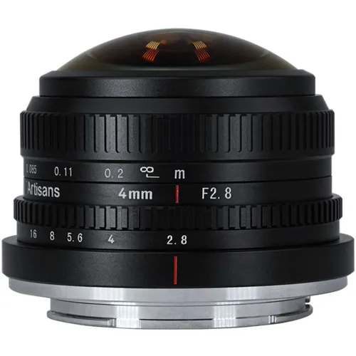7artisans 2.8/4mm Fisheye Lens für Fuji FX - Objektiv mit 180-Grad-Sichtfeld für kreative Weitwinkelaufnahmen, ideal für Landschaften und Architektur.