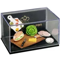 Belegte Brötchen Miniatur - Sonstige Artikel in Bauen & Renovieren, handgefertigte Miniatur mit 24 Karat Goldverzierung, perfekt für Puppenstuben oder Miniaturlandschaften