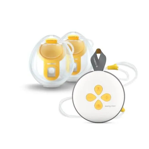 Medela Swing Hands-free Doppelmilchpumpe elektrisch - Milchpumpen für mütterliche Freiheit: Die Medela Swing MaxiTM Hands-free ist leicht, kompakt und ermöglicht freihändiges Abpumpen mit bis zu 6 Sitzungen pro Akku-Ladung.
