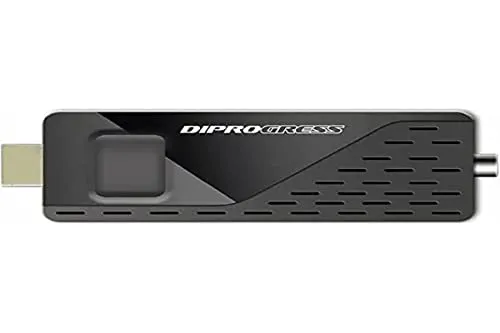 Terrestrischer DIPROGRESS HDMI Stick TV DVB-T2 H.265 HEVC 265 10 Bit DPT210HA Digitaler Decoder schwarz