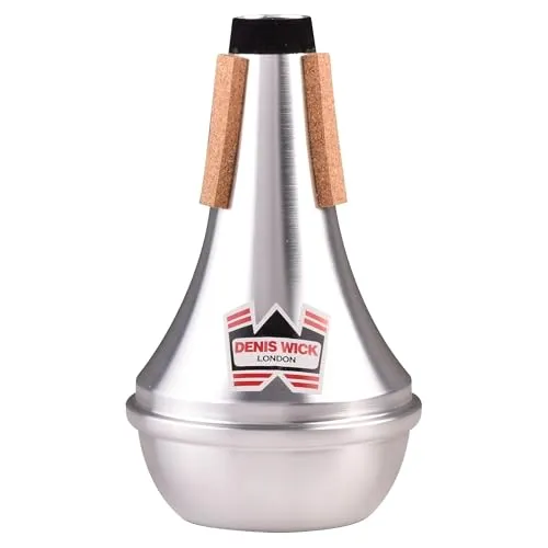 Denis Wick Trompetendämpfer, Straight Gerade silber, DW5504