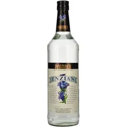 Pfanner Enzian 38% Vol. 1l - Obstbrände - Traditioneller Enzianschnaps mit intensiven Aromen und markanter Bitternote, ideal als Digestif oder in Cocktails.