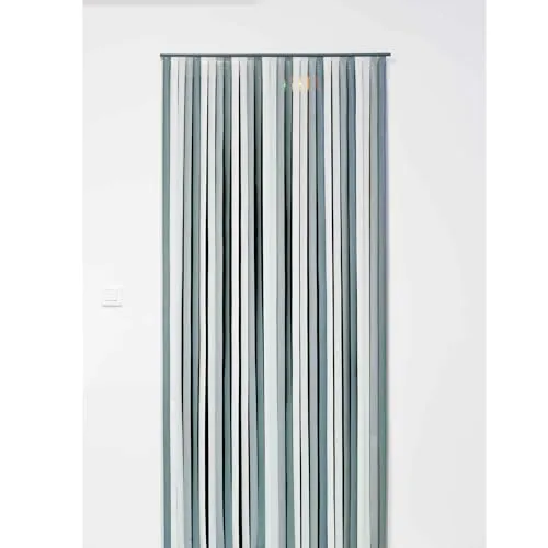 Provence Outillage Werka Pro Türvorhang aus Kunststoff, Grau 90 x 200 cm - Türvorhang in elegantem Grau, ideal für Eingänge und Raumteiler. Schützt vor Zugluft, Staub und Insekten, einfach zu installieren und pflegeleicht.