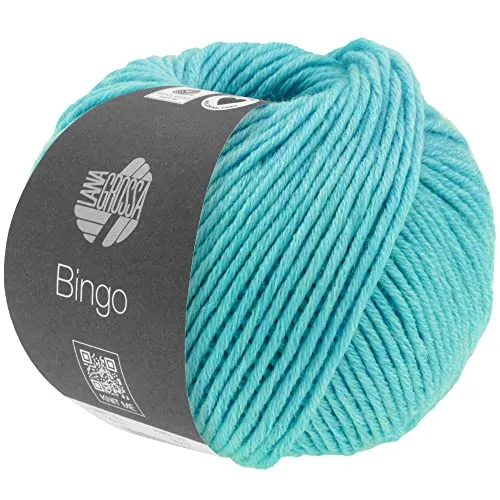 LANA GROSSA Bingo Melange | Extrafeine Merinowolle waschmaschinenfest und filzfrei | Handstrickgarn aus 100% Schurwolle (Merino extrafein) | 50g Wolle zum Stricken & Häkeln | 80m Garn FB 1017