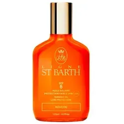 LIGNE ST BARTH SOLAIRE Roucou Sonnenöl LSF 6 - 125 ml - Sonnenschutzmittel mit natürlichem Roucou-Extrakt für sanften UV-Schutz und eine schöne, kupferfarbene Bräune. Ideal für die Hautpflege während des Sonnenbads.