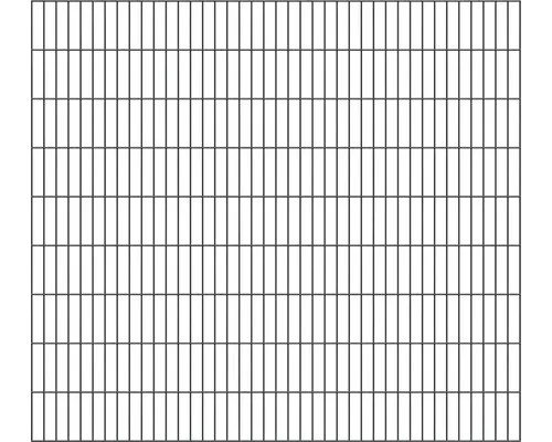 Doppelstabmatte ALBERTS Typ 6/5/6 200 x 180 cm anthrazit - Gartenzäune, robust und langlebig aus Metall, ideal für einen sicheren und stilvollen Grundstücksabschluss