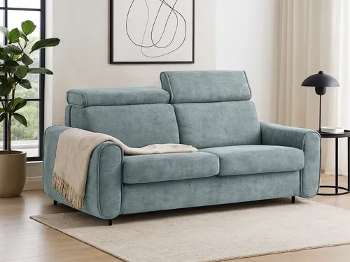 Beautysofa Pavarti - Modernes Schlafsofa mit Klappmechanismus - Stylisches Schlafsofa mit Bettkasten und verstellbaren Kopfstützen. Erhältlich in 3 Größen und 8 Farben, ideal für jeden Wohnraum.