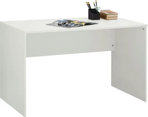 VOGL Möbelfabrik Schreibtisch Modila weiß 120 cm - Kinderschreibtisch mit stabiler, lichtbeständiger Tischplatte, ideal für das Home Office oder das Kinderzimmer. Pflegeleicht und einfach selbst zu montieren.