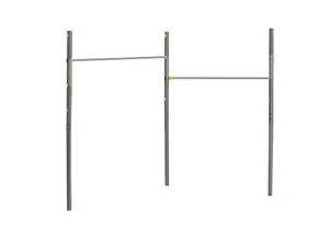 Hudora Horizontal Bar Pro Double - Hochwertige Klimmzugstange für den Garten, ideal für Fitness und Spiel im Freien, robust und langlebig